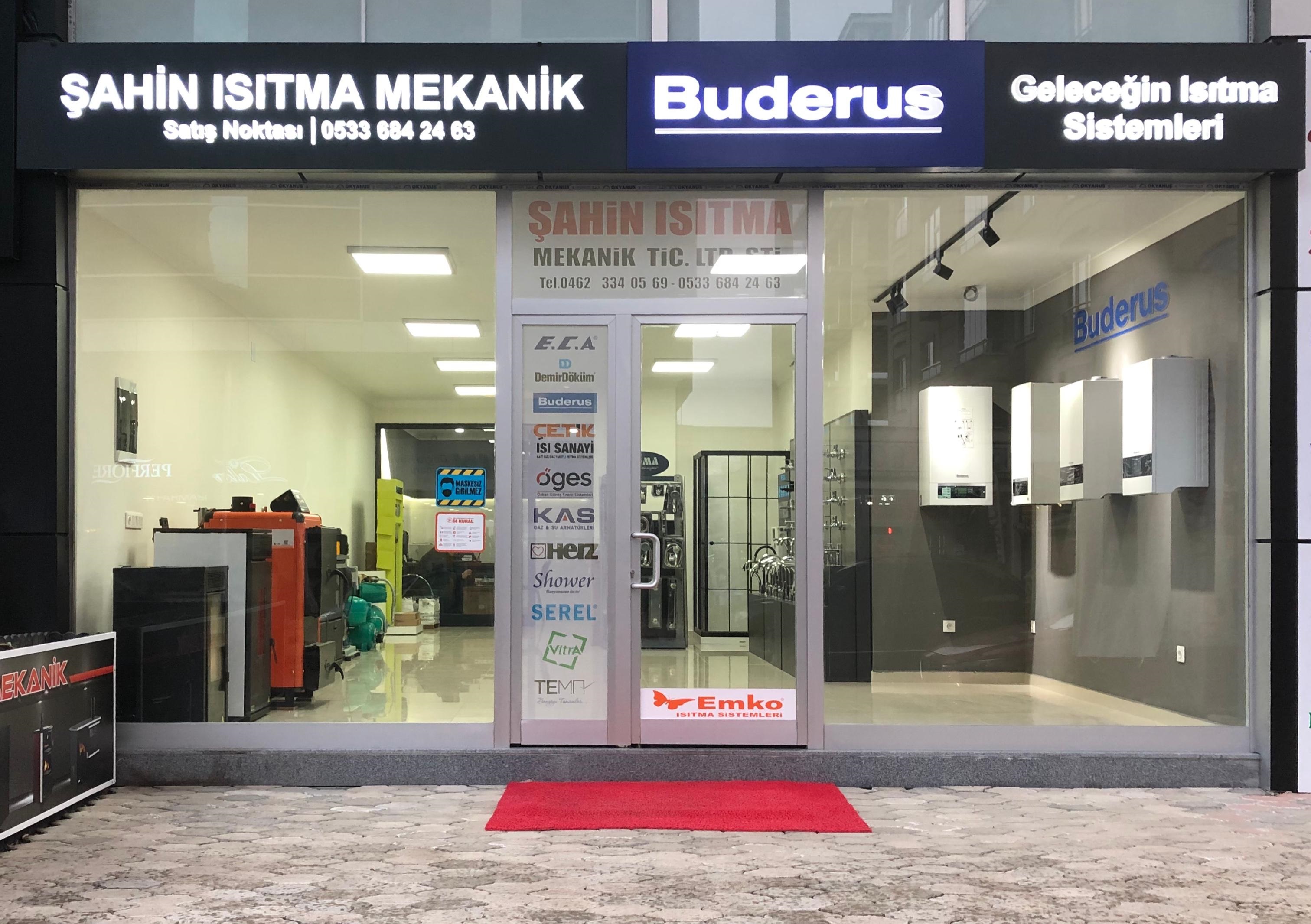 Trabzon Şahin Isıtma Mekanik Mağaza - Yerden Isıtma ve Isı Pompası Showroom